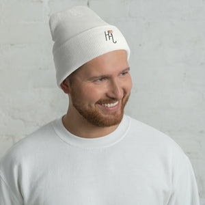 H&H White Cuffed Beanie