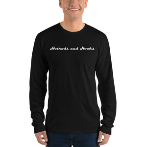 H&h Logo Long sleeve black t-shirt