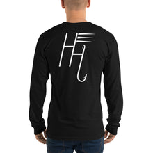 Load image into Gallery viewer, H&amp;h Logo Long sleeve black t-shirt