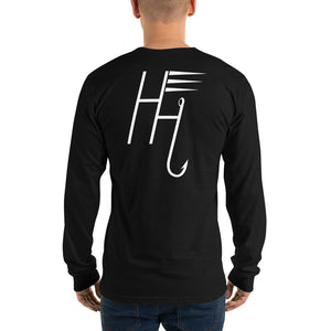 H&h Logo Long sleeve black t-shirt