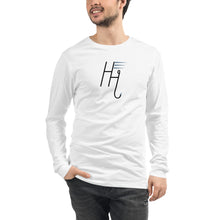 Load image into Gallery viewer, H&amp;H Unisex Coffee Fishing Long Sleeve Gray/White Tee