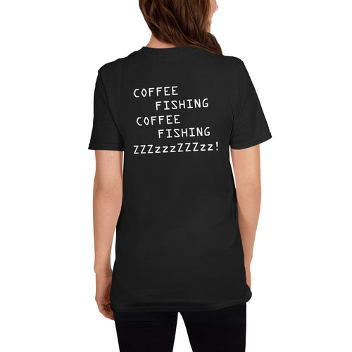 H&H Coffee Fishing ZzZz Short-Sleeve Unisex Black T-Shirt