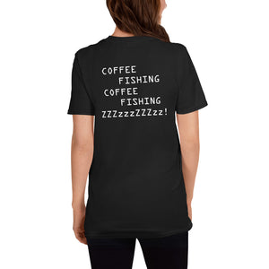 H&H Coffee Fishing ZzZz Short-Sleeve Unisex Black T-Shirt