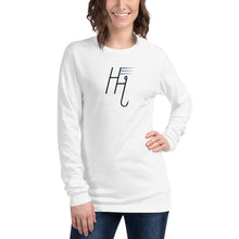 Load image into Gallery viewer, H&amp;H Unisex Coffee Fishing Long Sleeve Gray/White Tee