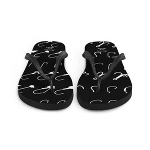 Black H&H Flip Flops