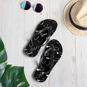 Black H&H Flip Flops