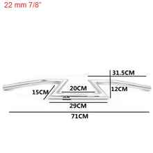 Load image into Gallery viewer, for Harley Sportster Cruiser XL 883 1200 Motorcycle Prince Chopper 7/8 &quot;22mm 1&quot; 25mm Handle Drag Bar Z Model Front Handlebar