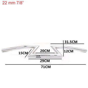 for Harley Sportster Cruiser XL 883 1200 Motorcycle Prince Chopper 7/8 "22mm 1" 25mm Handle Drag Bar Z Model Front Handlebar