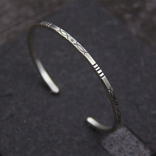 Load image into Gallery viewer, Sterling Silver Art Trendy Solid Handmade Fish Bracelet