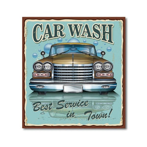 Vintage Metal Car Sign Posters