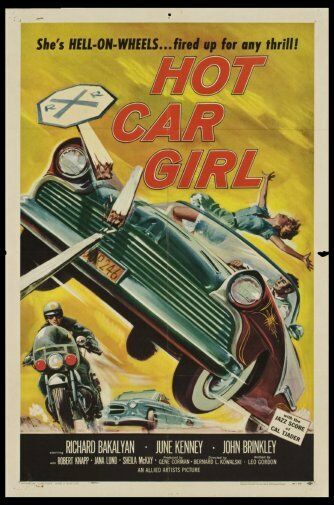 Hot Car Girl Movie Silk Cloth Poster Art