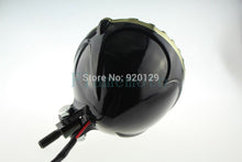 Load image into Gallery viewer, Motorcycle Black Bullet LED Halogen Scalloped Headlight