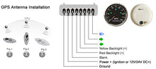 Load image into Gallery viewer, speedometer 200km/h kph mph 85mm with high beam LED blinker