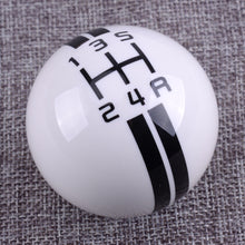 Load image into Gallery viewer, Resin Craft 5 Speed White Car Manual Gear Shift Knob Shifter Lever