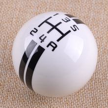 Load image into Gallery viewer, Resin Craft 5 Speed White Car Manual Gear Shift Knob Shifter Lever