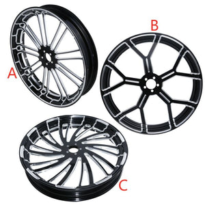 Motorcycle CNC Black 21"x3.5" Front Wheel Rim For Harley Touring Dyna Baggers Chopper Bobber Custom bike