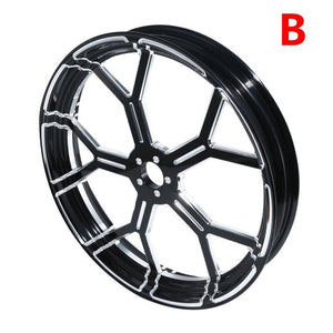 Motorcycle CNC Black 21"x3.5" Front Wheel Rim For Harley Touring Dyna Baggers Chopper Bobber Custom bike