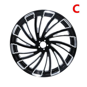 Motorcycle CNC Black 21"x3.5" Front Wheel Rim For Harley Touring Dyna Baggers Chopper Bobber Custom bike