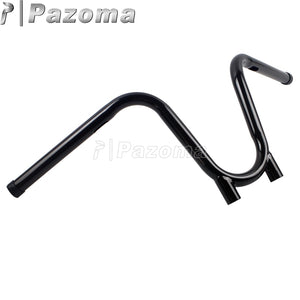 Black Motorcycles 1" 25mm APE Bootlegger 9.5" rise Handlebar Handle Bar for Harley Sportster Dyna Chopper Bobber 1982-2017