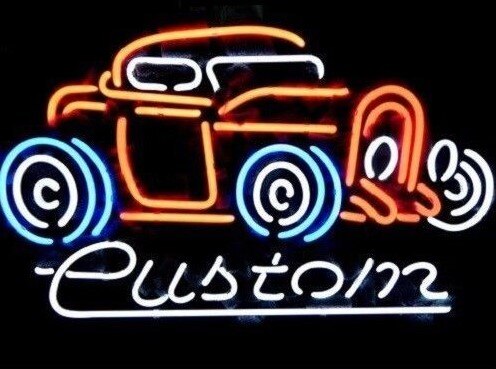 Custom Vintage Old Car Auto Glass Neon Light Sign