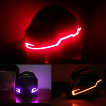 Load image into Gallery viewer, Motorcycle Helmet Signal Durable Flashing Stripe Night Motocross Riding Helmet Kit Waterproof Bar LED Light Strip