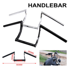 Load image into Gallery viewer, Motorcycle Universal 22mm 7/8&quot; Handlebar Z Bar For Harley Honda  Yamaha Suzuki Kawasaki Triumph Chopper Cruisers Bobber Bike