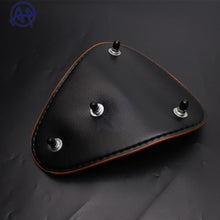 Load image into Gallery viewer, Motorcycle Retro Leather Old School Solo Saddle Seat Brown for Cafe Harley Custom Chopper Bobber