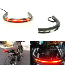 Load image into Gallery viewer, Universal Motorcycle Modified Cafe Racer Seat Frame Hoop Loop Brat Style with LED Brake Turn Singal Light for Honda Yamaha Suzuk