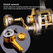 Load image into Gallery viewer, Rooxin Bait Casting Fishing Reel Full Metal Boat Sea Fishing Reel Saltwater Ocean Fishing Wheel Trolling Reel 15BB 30kg Drag