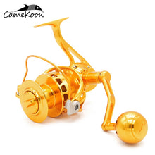 Load image into Gallery viewer, CAMEKOON WT5000/WT6000 Spinning Fishing Reels Aluminium Alloy Machined Powerful Saltwater Surf Spinning Fishing Reel