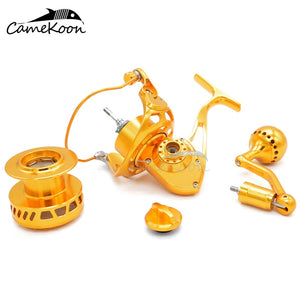 CAMEKOON WT5000/WT6000 Spinning Fishing Reels Aluminium Alloy Machined Powerful Saltwater Surf Spinning Fishing Reel