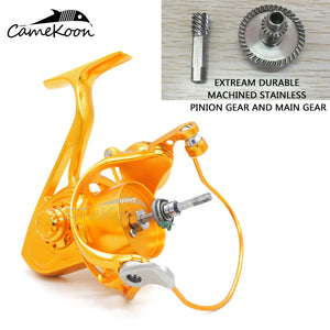 CAMEKOON WT5000/WT6000 Spinning Fishing Reels Aluminium Alloy Machined Powerful Saltwater Surf Spinning Fishing Reel