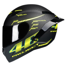 Load image into Gallery viewer, Full Face Carbon Fiber Motorcycle Helmet Professional Racing Helmet DOT Rainbow Visor