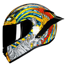 Load image into Gallery viewer, Full Face Carbon Fiber Motorcycle Helmet Professional Racing Helmet DOT Rainbow Visor