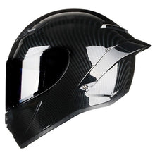 Load image into Gallery viewer, Full Face Carbon Fiber Motorcycle Helmet Professional Racing Helmet DOT Rainbow Visor