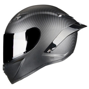 Full Face Carbon Fiber Motorcycle Helmet Professional Racing Helmet DOT Rainbow Visor