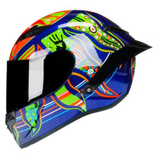 Load image into Gallery viewer, Full Face Carbon Fiber Motorcycle Helmet Professional Racing Helmet DOT Rainbow Visor