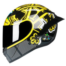 Load image into Gallery viewer, Full Face Carbon Fiber Motorcycle Helmet Professional Racing Helmet DOT Rainbow Visor