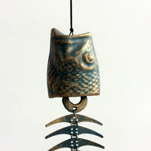 Load image into Gallery viewer, Fish Bone Wind Bell Iron Art