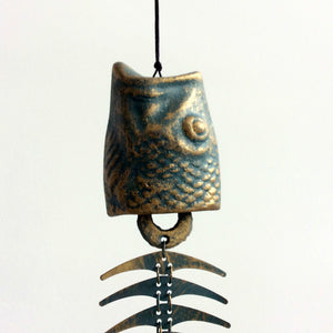 Fish Bone Wind Bell Iron Art