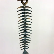 Load image into Gallery viewer, Fish Bone Wind Bell Iron Art