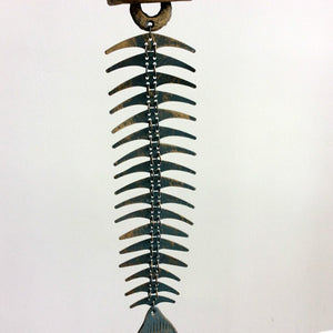 Fish Bone Wind Bell Iron Art